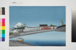 泥絵　江戸大名屋敷図　佐賀藩鍋島家　上屋敷 / Doro-e, Map of Daimyō Residence in Edo, Saga Domain Nabeshima Family, Main Residence in Edo image