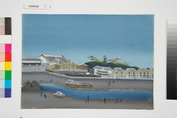 泥絵　江戸大名屋敷図　秋田藩佐竹家 / Doro-e, Map of Daimyō Residence in Edo, Akita Domain Satake Family image