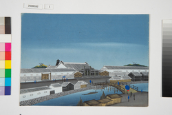 泥絵　江戸大名屋敷図　桑名藩松平家 / Doro-e, Map of Daimyō Residence in Edo, Kuwana Domain Matsudaira Family image