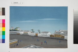 泥絵　江戸大名屋敷図　姫路藩酒井家 / Doro-e, Map of Daimyō Residence in Edo, Himeji Domain Sakai Family image