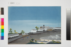 泥絵　江戸大名屋敷図　多度津藩京極家 / Doro-e, Map of Daimyō Residence in Edo, Tadotsu Domain Kyōgoku Family image