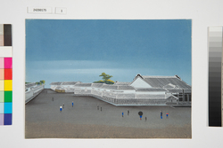 泥絵　江戸大名屋敷図　福岡藩黒田家　裏霞が関 / Doro-e, Map of Daimyō Residence in Edo, Fukuoka Domain Kuroda Family, Urakasumigaseki image