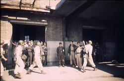 捕虜収容所を警備するアメリカ兵と日本人 / American Soldiers and Japanese Guarding a Prisoner-of-War Camp image