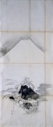 粉本 富士波濤 / Mt.Fuji and Big Waves (Shibata Zeshin's Sketch) image