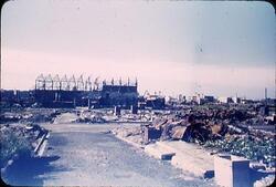 焼け跡とビルの鉄骨 / Burnt Ruins and Steel Frames of Buildings image