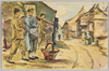 小倉静三画「物売」/