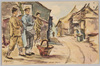 小倉静三画「物売」/