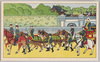 鹵簿東京御進発　左/Procession Departing from Tokyo, Left image