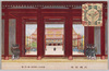 岡田三郎助画　大礼記念　承明門ヨリ紫宸殿ノ儀ヲ望ム図/Painting by Okada Saburōnosuke Commemorating the Enthronement of the Emperor Depicting Ceremony at Shishinden Hall, Viewed from the Shōmeimon Gate image