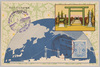 官幣大社樺太神社と地図と船/Kanpei Taisha (Highest Government-Supported Shrine) Karafutojinja Shrine, Map, and Ship image