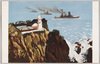 室蘭地球岬へ御召艦御入港の図/Imperial Ship Arriving at Cape Chikyū in Muroran image