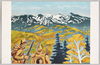 国立公園大雪山連峰と演習中の兵士の図/Mountain Range of the Daisetsuzan National Park and Soldiers in Military Exercise image