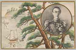皇帝陛下訪日記念絵図明信片 / Illustrated Postcards Commemorating the Visit of His Majesty the Emperor of Manchuria image