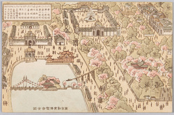 東京勧業博覧会全図 / Map of the National Industrial Exhibition in Tokyo image