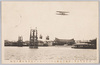 第二会場不忍池上ケーブルカーと海軍飛行機の活動/Cable Car Over the Shinobazu Pond and Hydroplane of the Navy Flying over the Second Site image