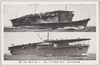 最新航空母艦　(上図)龍驤(下図)鳳翔/Latest Models of Aircraft Carriers: Ryūjō (Top) and Hōshō (Bottom) image