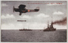 帝国軍用飛行機　空中ヨリ魚雷発射刹那の光景/Aircraft for the Imperial Military: Scene of Aircraft Launching Air-launched Torpedo image