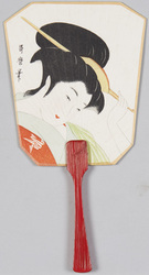 郵便うちわ(哥麿筆) / Postal Fan (By Utamaro) image