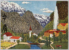 スイス風景(山下清サイン入り)/Swiss Landscape (Signed by Yamashita Kiyoshi) image