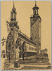 ストックホルムの市役所(山下清サイン入り)/Stockholm City Hall (Signed by Yamashita Kiyoshi) image