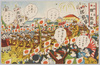 軍事漫画絵葉書 32 ｢故郷へ錦 輝く凱旋｣ image