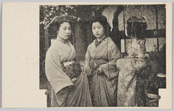和装姿の3人の女性 / 3 Women in Kimono image