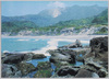 前浜海岸と天上山の遠望/Distant View of Maehama Beach and Mt. Tenjō image