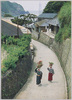 婦人の荷物運搬/Woman Carrying Luggage image