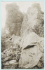 月山霊境東補陀落　御田ヶ原東方絶壁下奇岩突聳/Higashifudaraku Cave is the Sacred Place of the Gassanjinja Shrine,  Strange Rock Formations at the foot of the Eastern Cliff of Odagahara  image