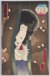 岩井粂三郎八犬伝犬之草紙廼内 尼妙椿 / Actor Iwai Kumesaburō as the Nun Cat Ama Myōchin from Hakkenden Inu no Sōshi (The Dog Storybook, the Tale of the Eight Dog Heroes) image