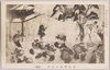 浦嶋子縁起絵巻(其五)浦嶋明神の祭礼(田楽)/Picture Scroll on the Origin of Urashimanoko (5) Festival of the Deity Urashima Myōjin (Ritual Music and Dancing) image