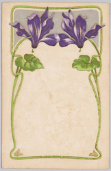 植物　絵葉書　シクラメン / Plant Painting Postcard: Cyclamens image