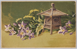 植物　絵葉書　桔梗とおみなえし / Plant Painting Postcard: Balloon Flowers and Patrinias image