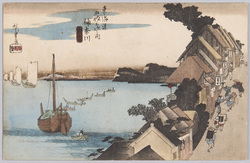 東海道五十三次之内 神奈川 / The Fifty-Three Stations of the Tōkaidō Road: Kanagawa image
