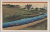 四ツ木通引舟道(広重)/Towboats along the Yotsugidōri Canal (Hiroshige) image