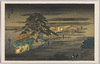 麻布一本松(広重)/Solitary Pine Tree, Azabu (Hiroshige) image