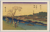 名所錦絵絵葉書　(広重)　隅田川　金龍山　晩鐘/Evening Bell at Kinryūzan Temple by the Sumida River image