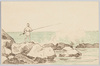 [素描絵葉書　海釣]/[Drawing Picture Postcard: Sea Fishing] image