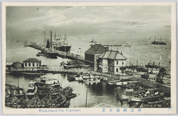 横浜桟橋全景 Whole View of Pier Yokohama / Panoramic View of Yokohama Pier image
