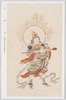 宋繍金剛般若波羅密経　韋駄天/Song Dynasty Embroidery of the Diamond Sutra: Idaten (The Indian Deity Skanda) image