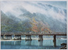 京都嵐山・雨の渡月橋/Arashiyama, Kyōto: Togetsukyō Bridge in the Rain image