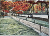 (京都)秋深き苔寺の庭/(Kyōto) Garden of the Saihōji or Kokedera (Moss Temple) in Late Autumn image