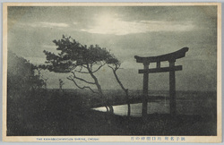 銚子名所　川口明神の月 / Famous Views of Chōshi: Moon over the Kawaguchimyōjin Shrine image