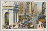 LOOKING UP POWELL ST. , CABLE CARS AND TURNTABLE, SAN FRANCISCO, CALIF. image