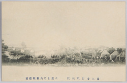 共進会塲内観戦鉄道 絵葉書 / Picture Postcards: Miniature Train Ride for Viewing Battle Scenes on the Fair Site image