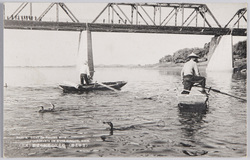 (吉林名勝)松花江の鵜飼の盛観(其三) / (Scenic Beauty of Kirin) Sight of Fishing with Cormorants on the Songhua River (3) image