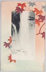 滝と紅葉 / Waterfall with a Autumn Leaf Motif image