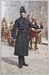 TRAFFIC DUTY AT LUDGATE CIRCUS. / Traffic Duty at Ludgate Circus image