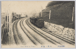 (東京名所)上野ノ汽車 / (Famous Views of Tokyo)Steam Locomotive in Ueno image