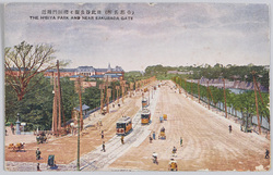 (帝都名所)日比谷公園と桜田門附近 / (Famous Views of the Imperial Capital) Hibiya Park and the Vicinity of the Sakuradamon Gate image